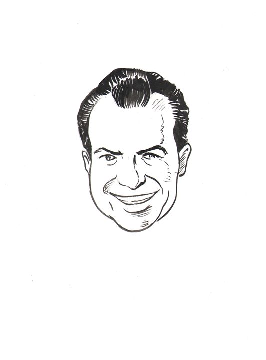 532x720 Richard Nixon - Nixon Drawing