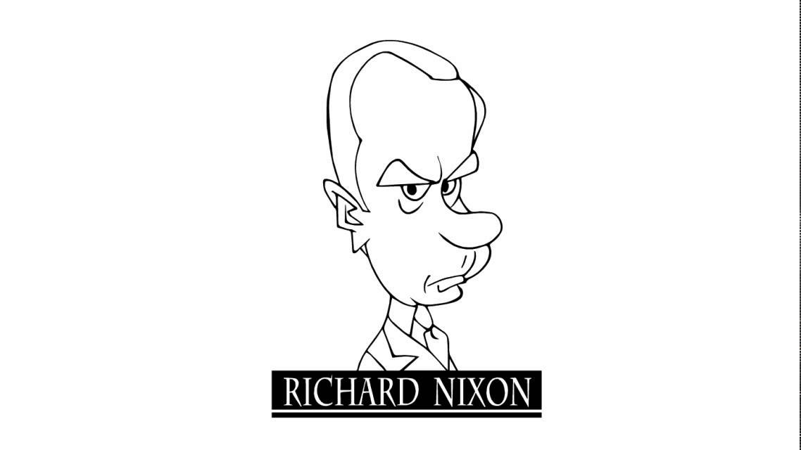 1138x640 How To Draw Richard Nixon - Nixon Drawing
