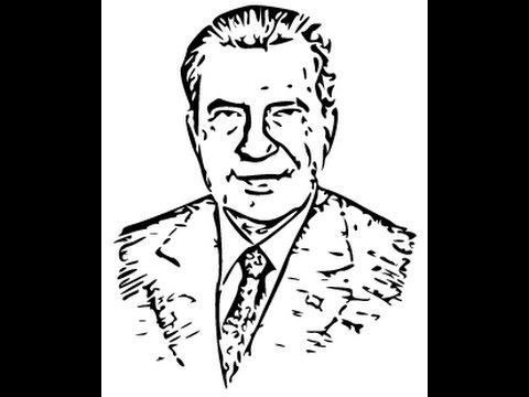 480x360 How To Draw Richard Nixon Face Sketch Drawing Step - Nixon Drawing