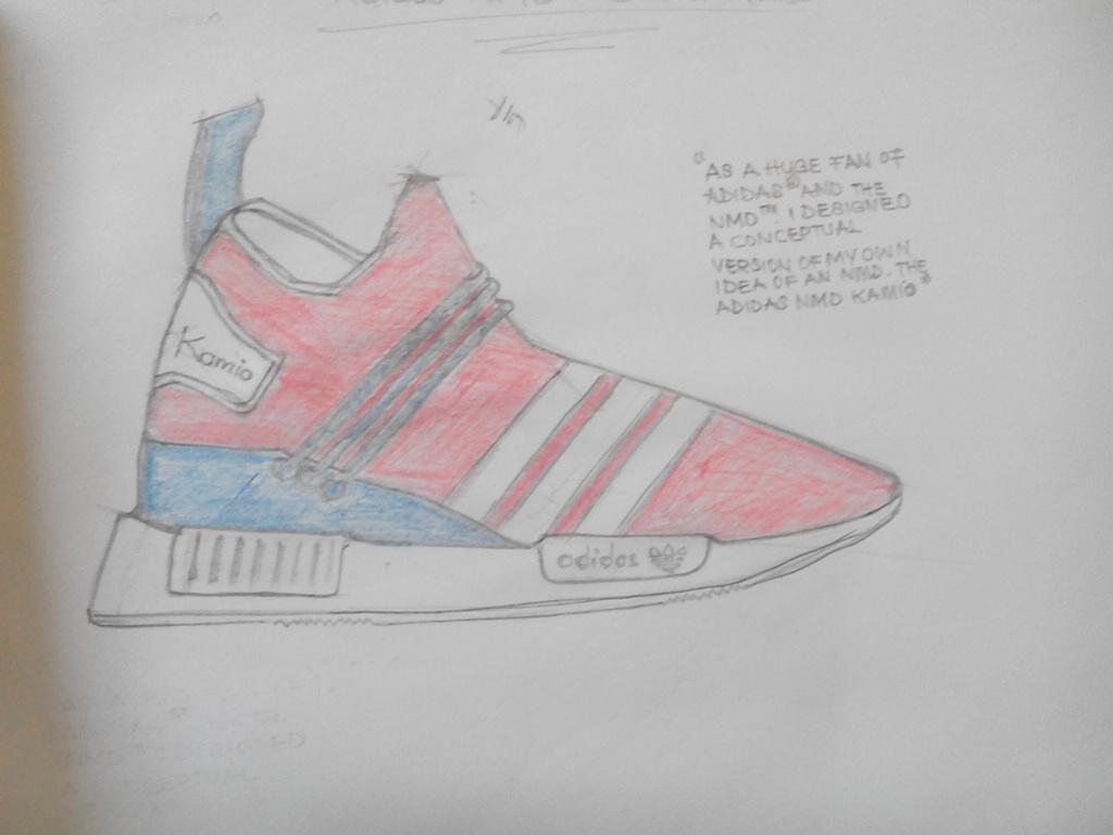 1024x768 Brand New Adidas Sketch I Nmd - Nmd Drawing