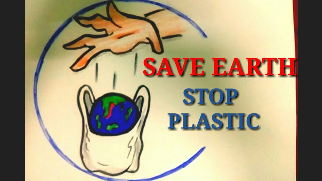 1280x720 creative drawing idea for stop using plastic bags say no - No Drawing