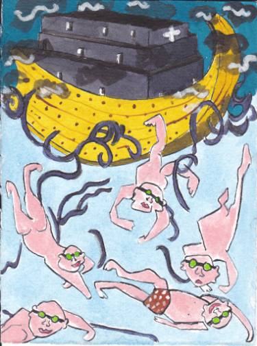 375x505 noah's ark drawing - Noahs Ark Drawing