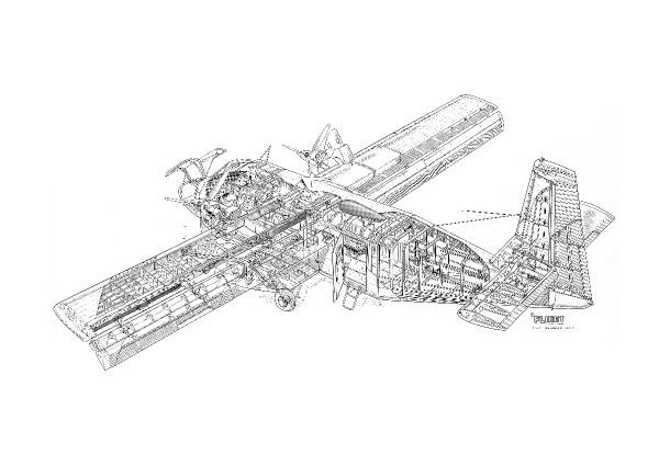 600x425 prints of gaf nomad cutaway drawing - Nomad Drawing