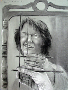 225x300 self portrait drawing - Nomad Drawing