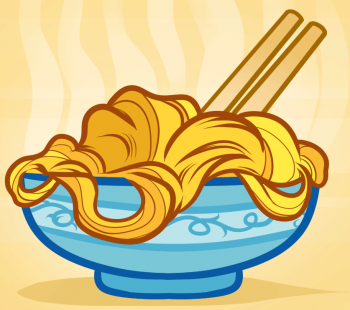350x310 how to draw how to draw noodles - Noodles Drawing