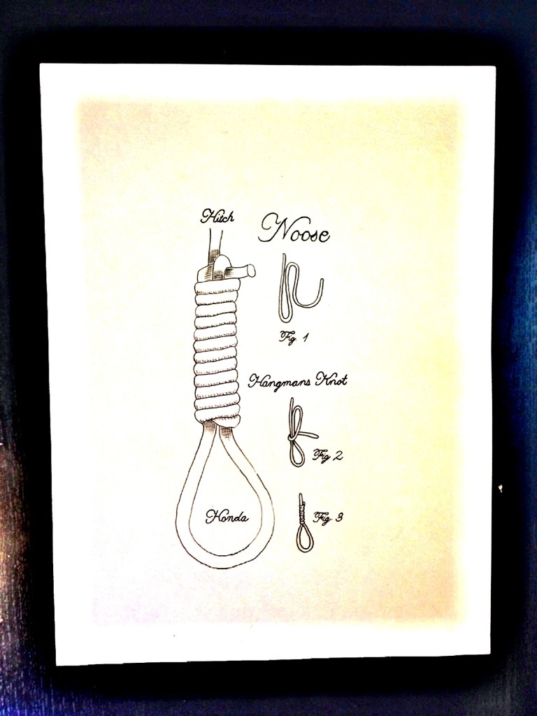 768x1024 noose, drawing of the day driftandburn - Noose Drawing