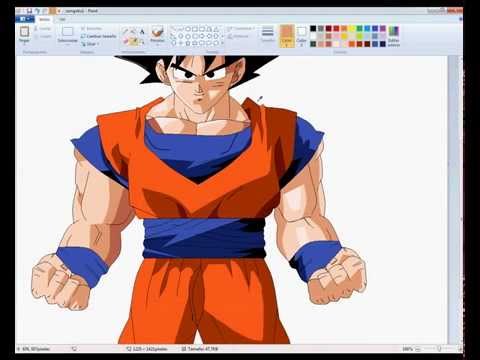 480x360 drawing normal goku with ms paint - Normal Drawing