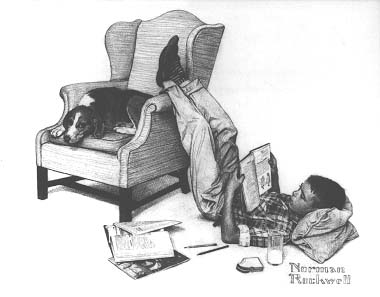 380x297 norman rockwell drawing the american dream - Norman Rockwell Drawings