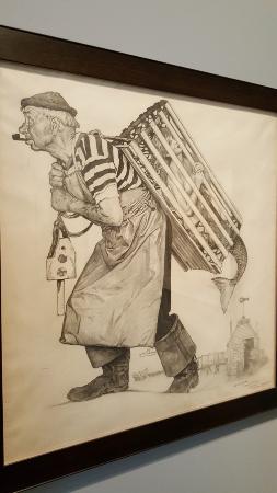 253x450 great drawing lobster fishing - Norman Rockwell Drawings