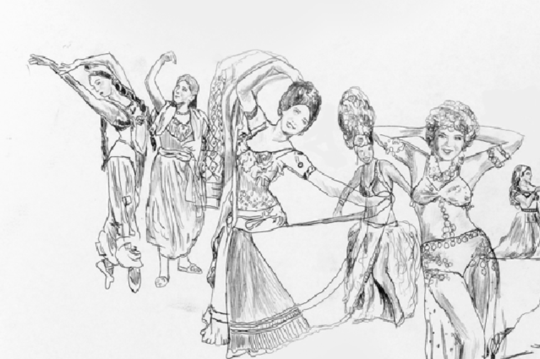 760x506 Streets Of Cairo - North America Drawing