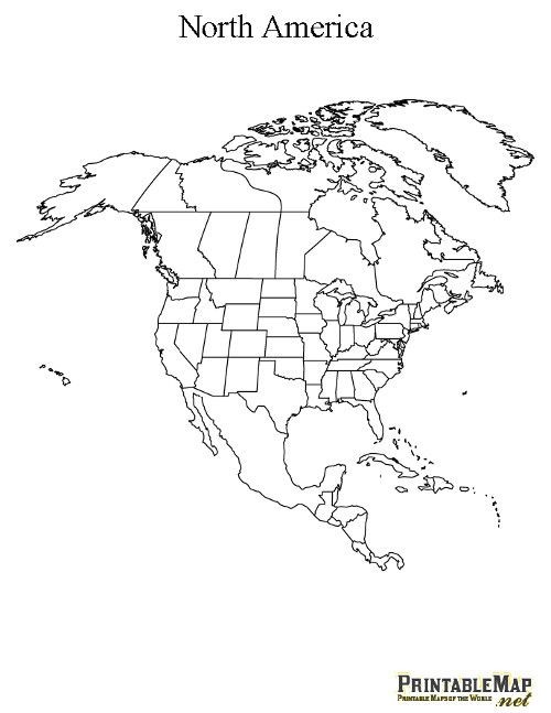 500x647 america map drawing at getdrawings north blank printable - North America Drawing