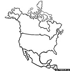294x300 blank physical map of usa and canada labeled map of north america - North America Map Drawing
