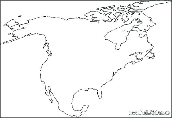 North America Map Drawing at PaintingValley.com | Explore collection of ...