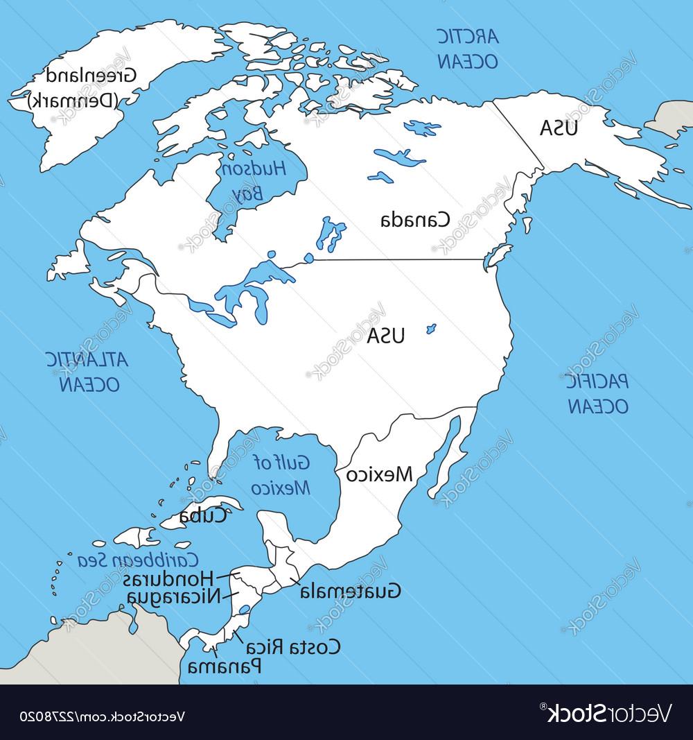 1000x1067 Best Free North America Map Vector Drawing - North America Map Drawing