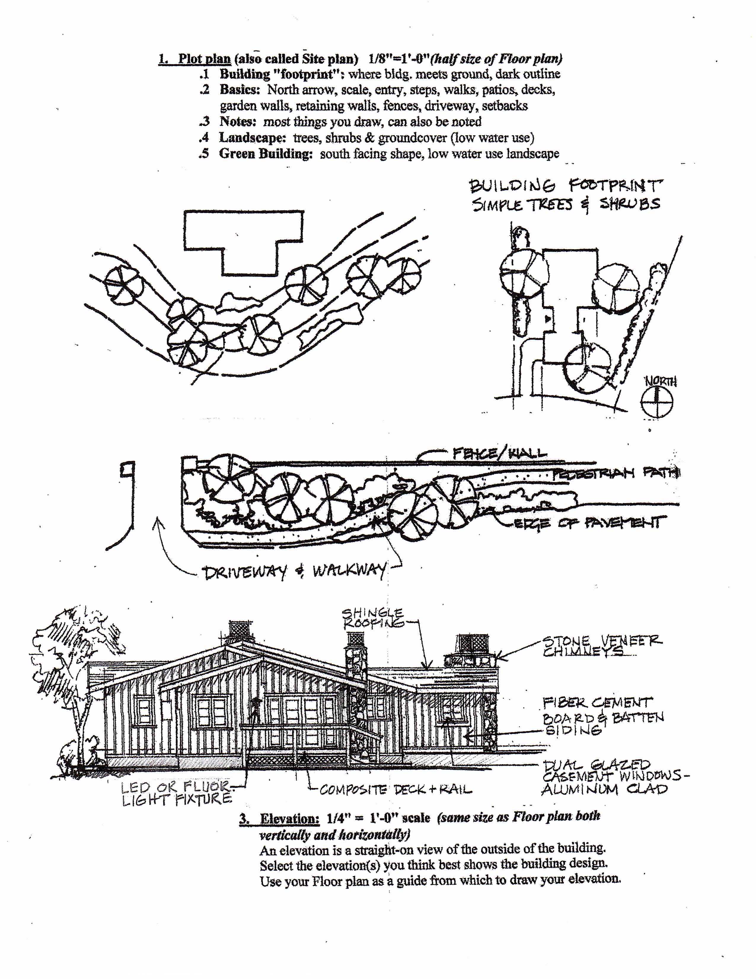 2550x3300 drawing north arrow on landscape plan and high school design - North Arrow Drawing