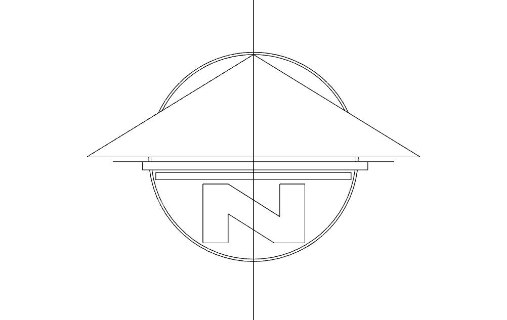 1002x633 north arrow symbol flat amee house - North Arrow Drawing