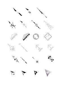212x300 north point arrows download free cad blocks of north symbols - North Arrow Drawing