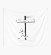 210x230 north carolina drawing wall tapestries redbubble - North Carolina Drawing
