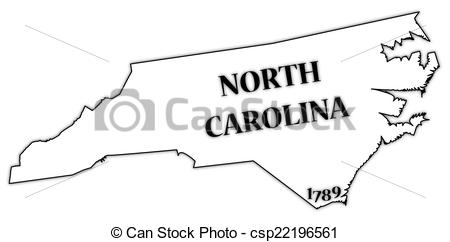 450x242 north carolina state and date a north carolina state outline - North Carolina Drawing