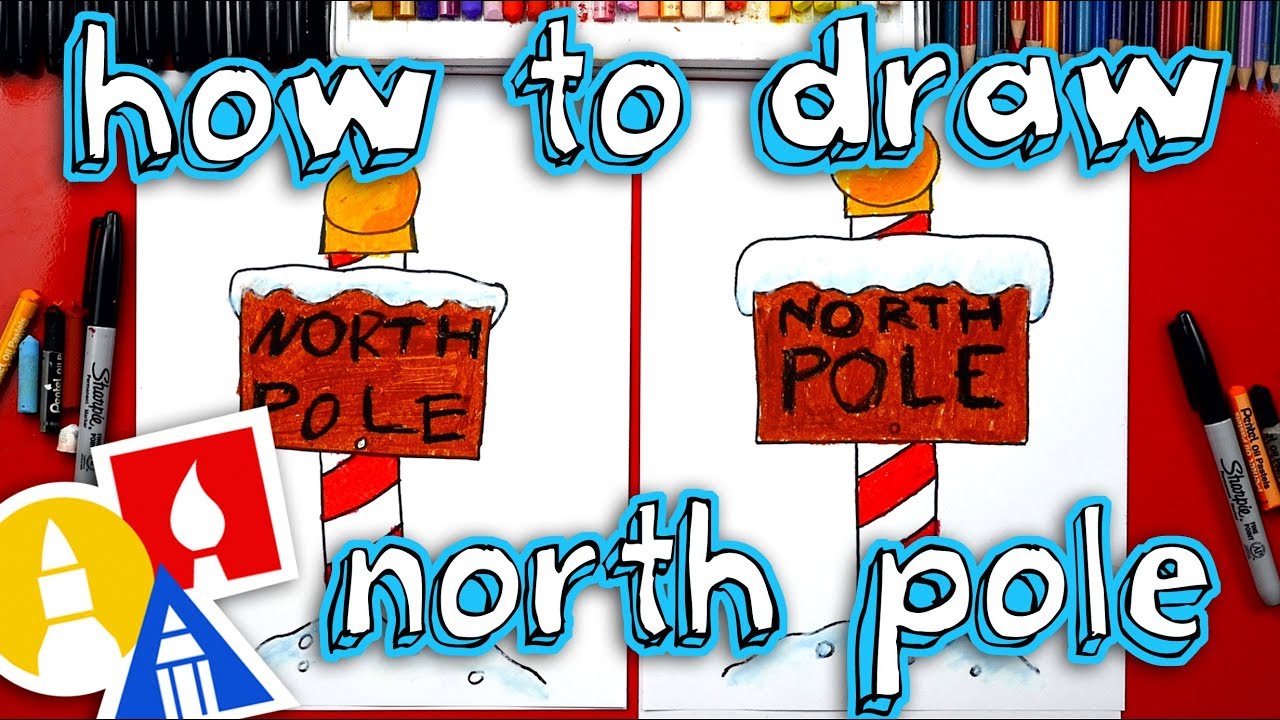 1280x720 how to draw the north pole sign - North Pole Drawing