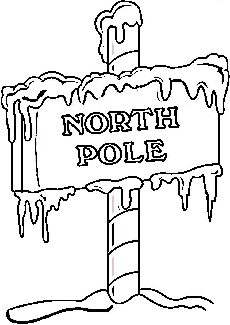750x1060 north pole printables, coloring pages christmas coloring pages - North Pole Drawing