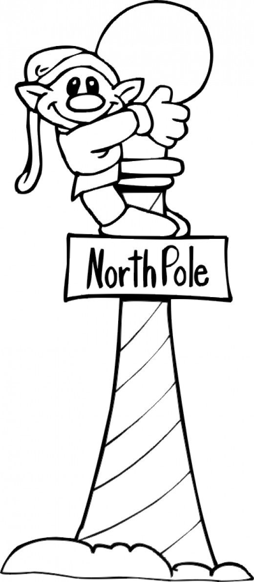 520x1189 north pole printables, coloring pages colouring christmas - North Pole Drawing