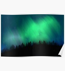 210x230 northern lights drawing posters redbubble - Northern Lights Drawing