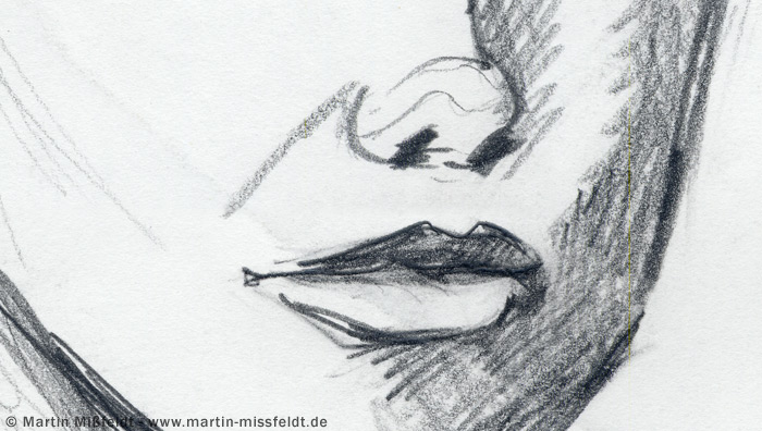 700x396 Nose And Mouth - Nose Pencil Drawing