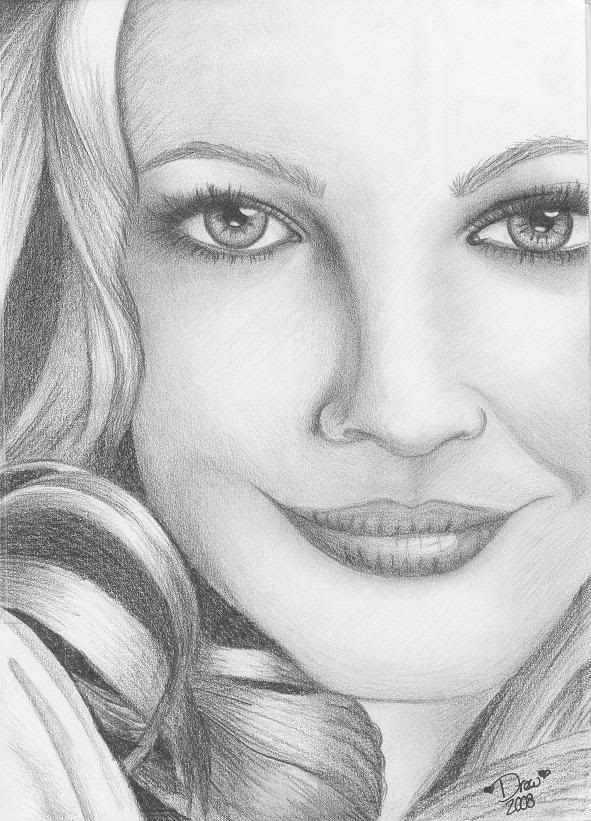 591x821 Pencil Drawing Portrait Learn Drawing Eyes, Nose And Lips - Nose Pencil Drawing
