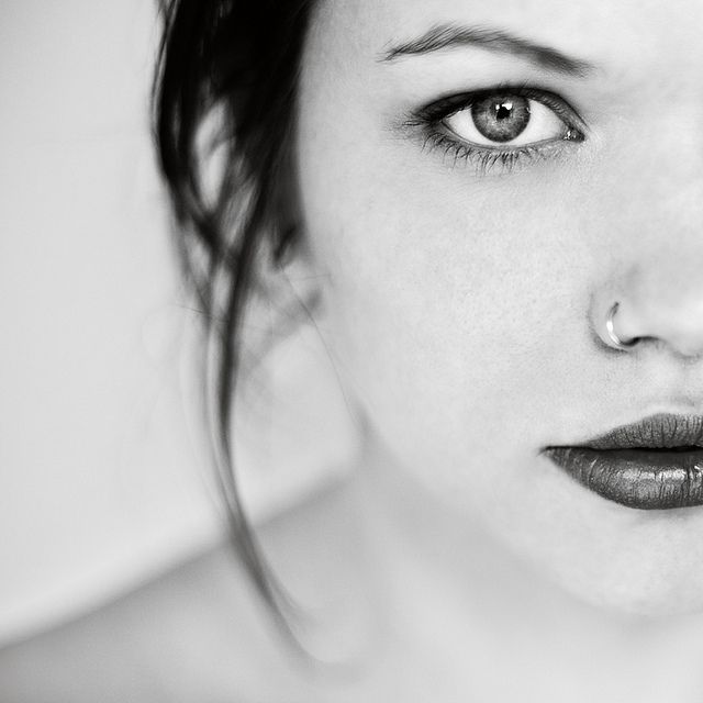 640x640 dramatic, lips, nose rings, woman character inspiration white - Nose Ring Drawing