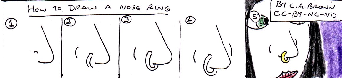 1158x264 how to draw a nose ring pekoeblaze - Nose Ring Drawing