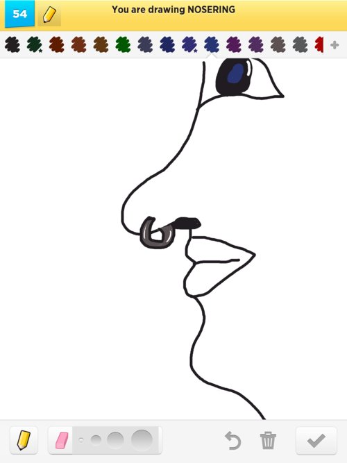 500x667 Nosering Drawings - Nose Ring Drawing