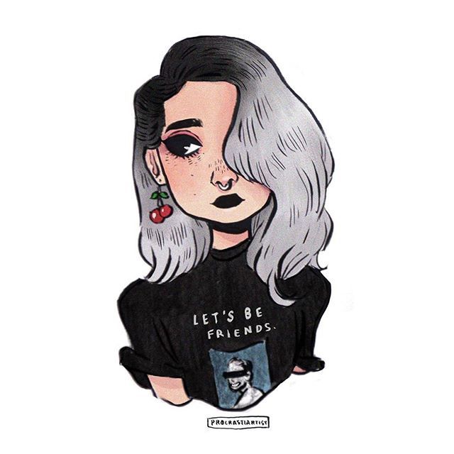 640x640 Will Never Get Tired Of Drawing Girls With Nose Rings - Nose Ring Drawing