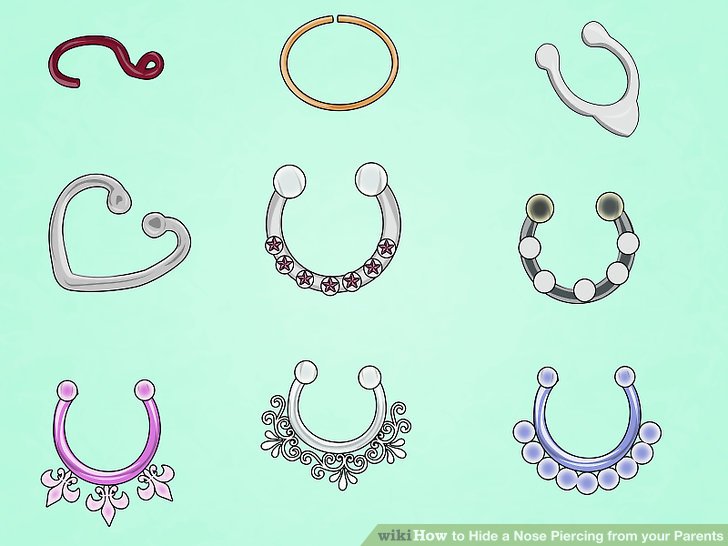 728x546 ways to hide a nose piercing from your parents - Nose Ring Drawing