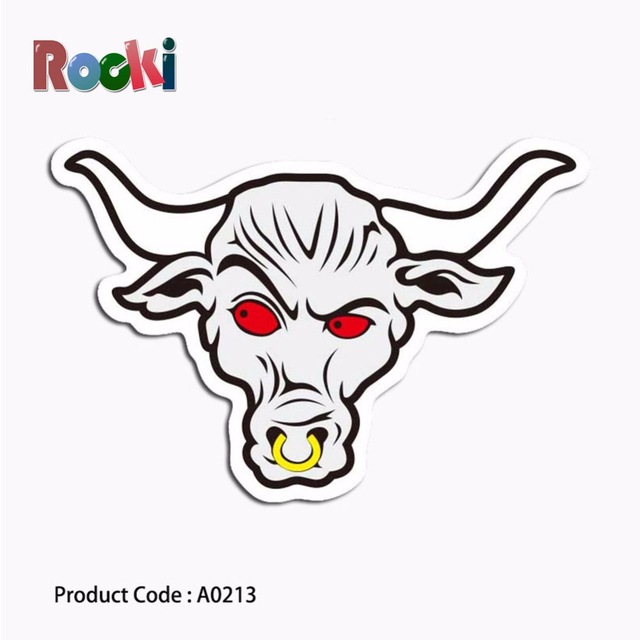 640x640 stickerscow with nose ring red eyes angry personality - Nose Ring Drawing