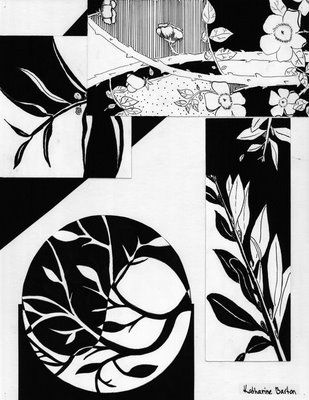 309x400 Notan Ideas - Notan Drawing