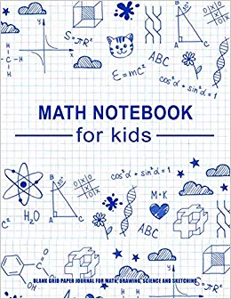 260x336 math notebook for kids blank grid paper journal for math - Notebook Drawing