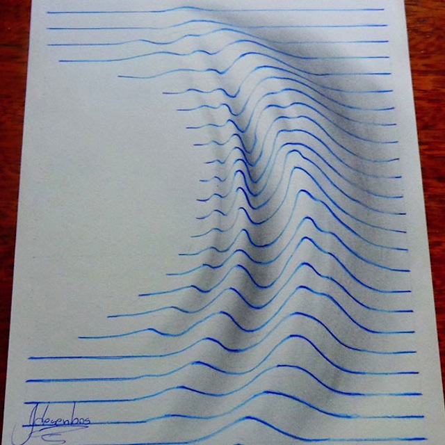 640x640 teenage artist warps notebook paper into drawings - Notebook Paper Drawings