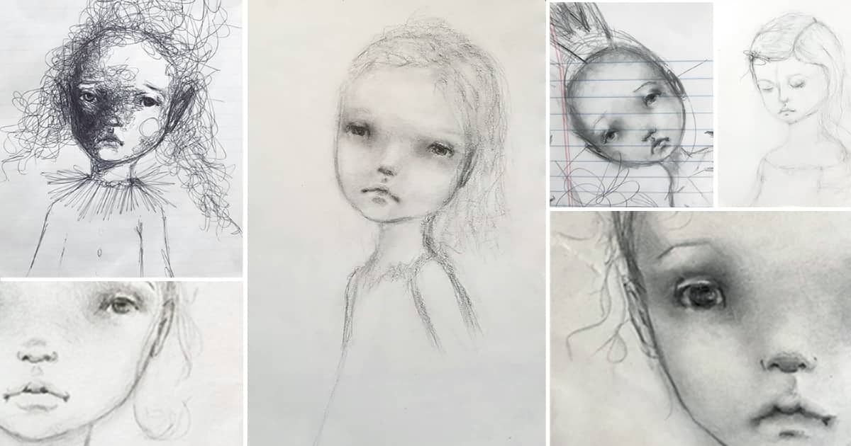 1200x630 Scrap Paper Sketches - Notebook Paper Drawings