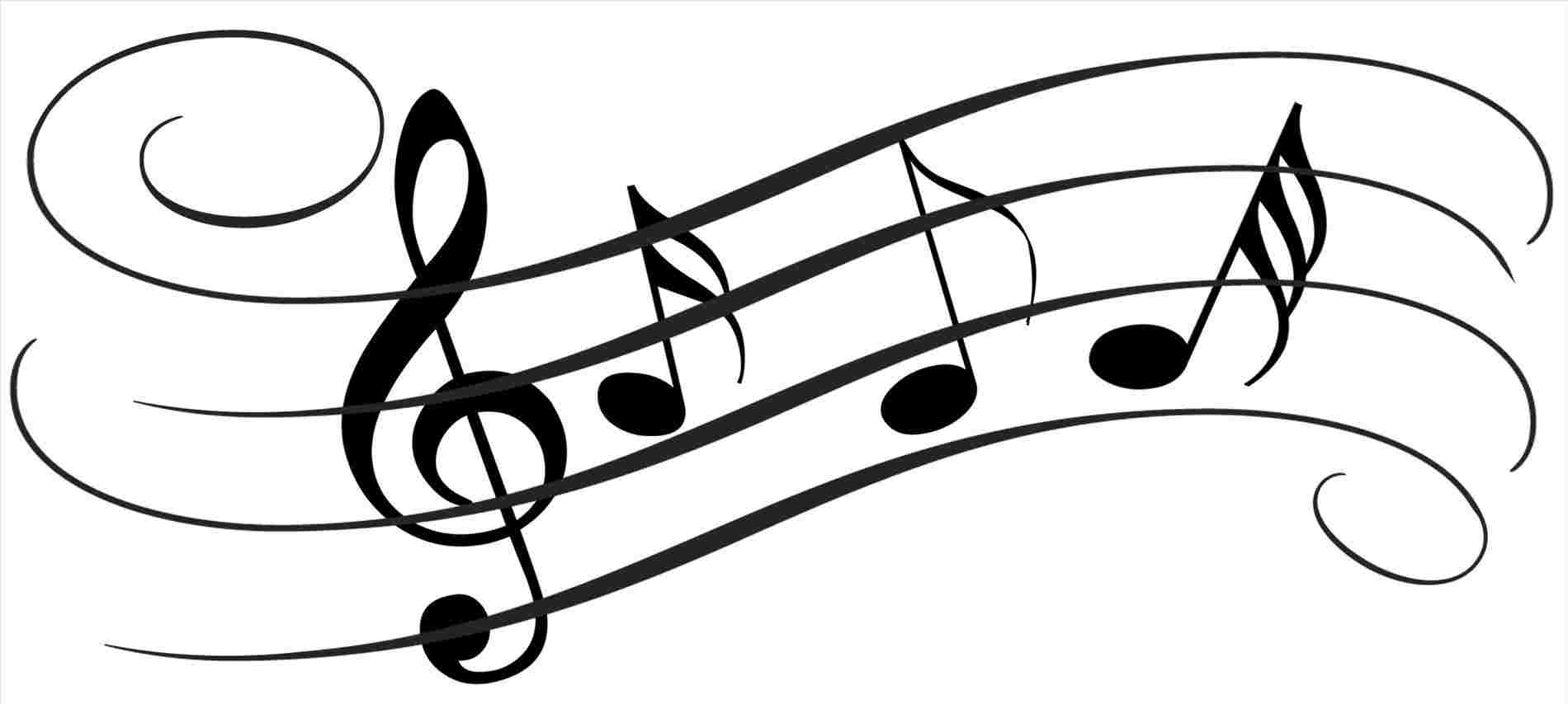 1900x854 Easy Drawing Of Music Notes - Notes Drawing
