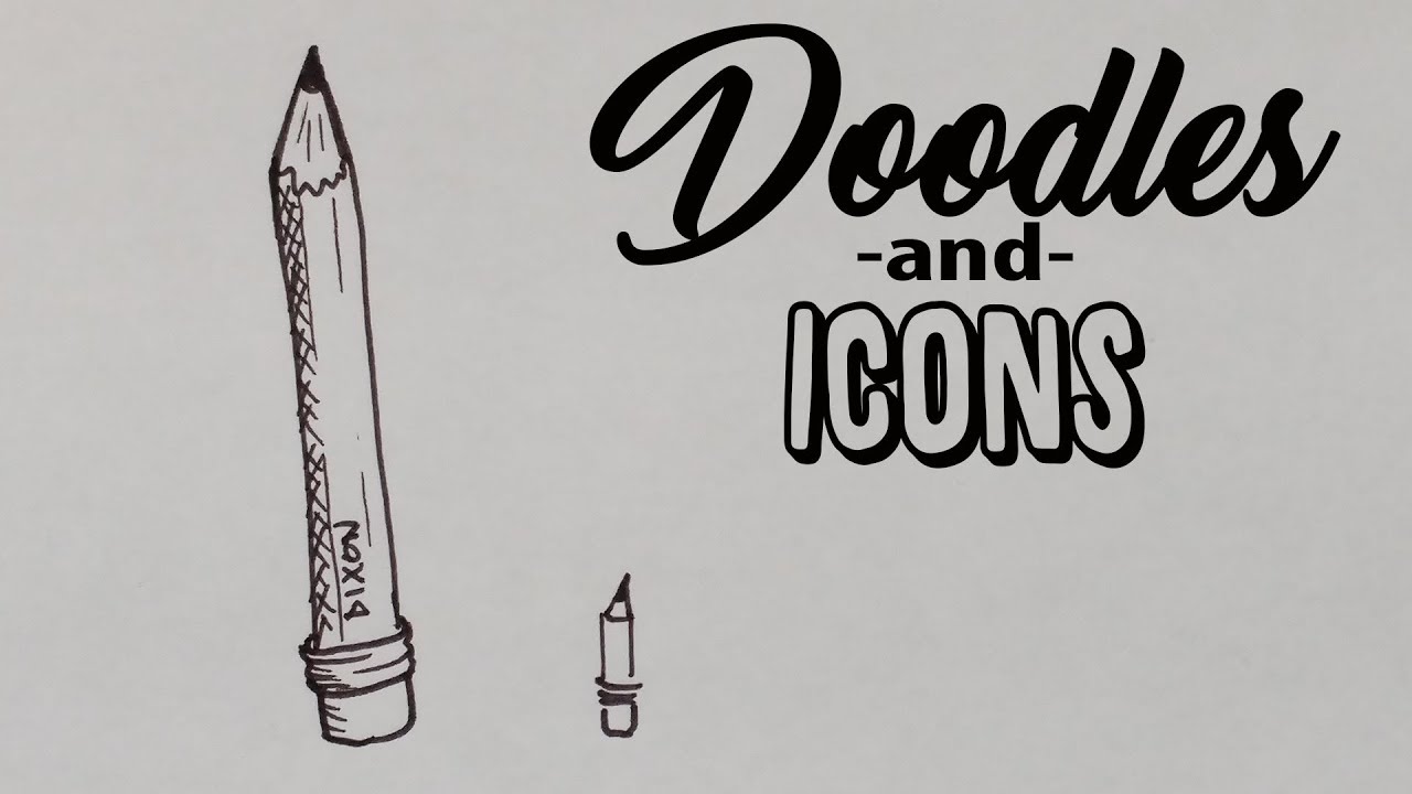 1280x720 How To Doodle And Icon Pencil Drawing Tutorial - Notes Drawing
