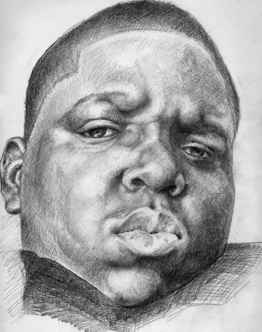 900x1140 blatantly blunt - Notorious Big Drawing
