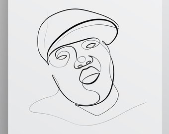 340x270 notorious big drawing poster etsy - Notorious Big Drawing