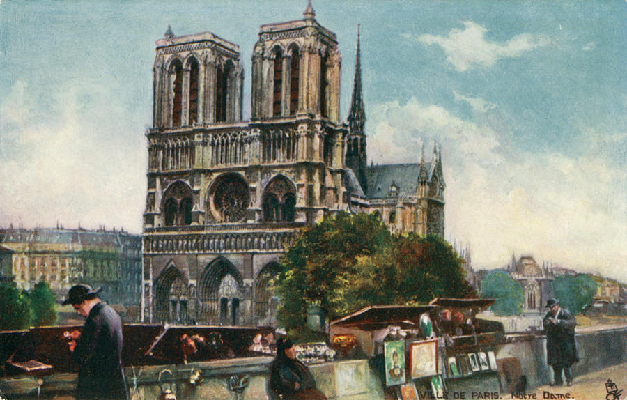 900x574 notre dame cathedral, paris - Notre Dame Cathedral Drawing