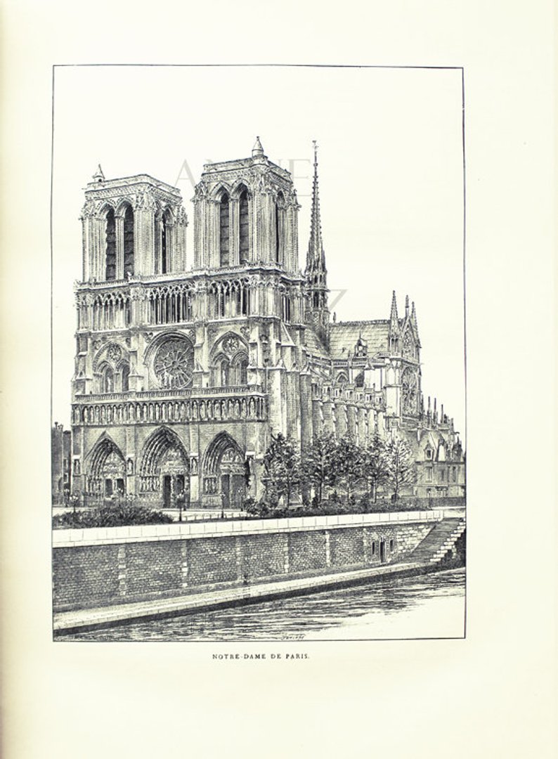 794x1080 notre dame cathedral print vintage paris wall art paris etsy - Notre Dame Cathedral Drawing
