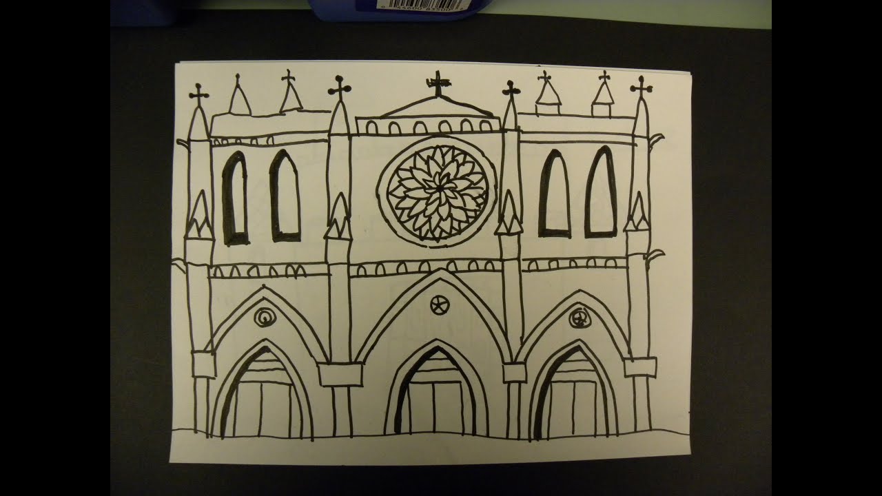 1280x720 kids can draw notre dame de paris - Notre Dame Drawing