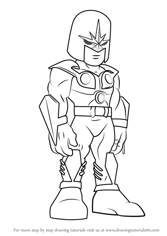 566x800 learn how to draw nova from the super hero squad show - Nova Drawing