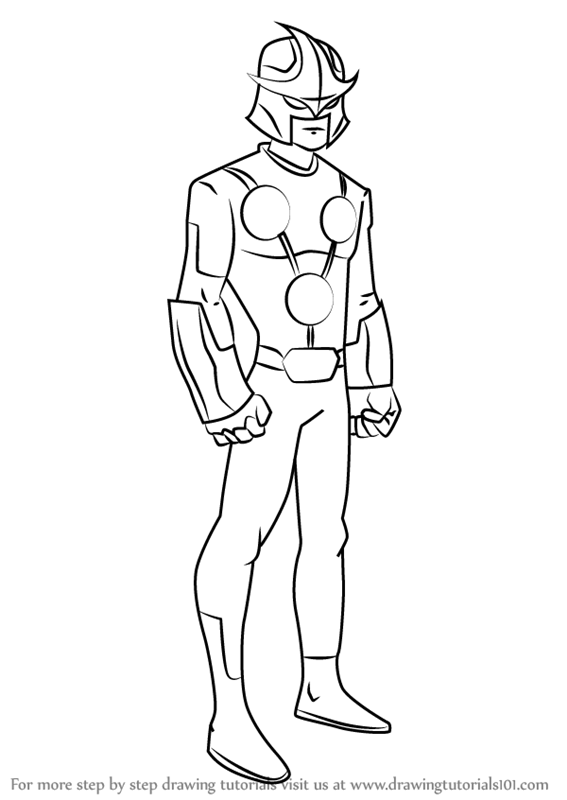567x800 learn how to draw nova from ultimate spider man - Nova Drawing