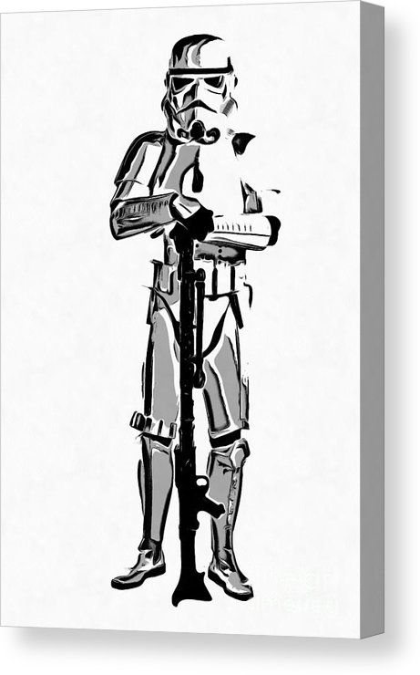 461x740 star wars stormtrooper graphic novel fan art drawing canvas print - Novel Drawing