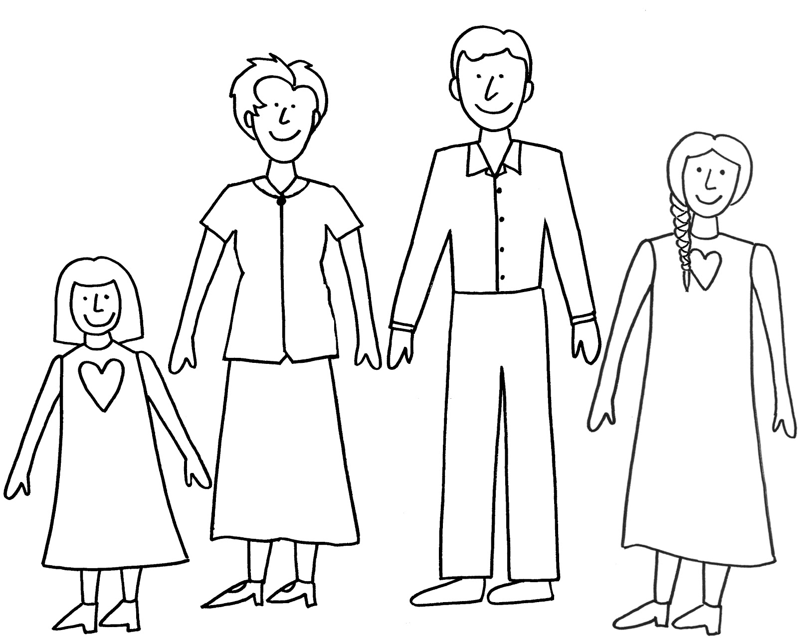 72 Coloring Pages Of Nuclear Family Download Free Images